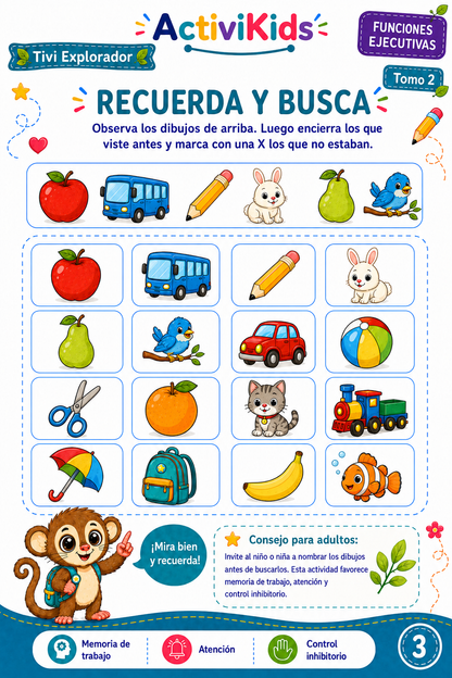 Cuadernillo de funciones ejecutivas - Activikids