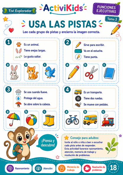 Cuadernillo de funciones ejecutivas - Activikids