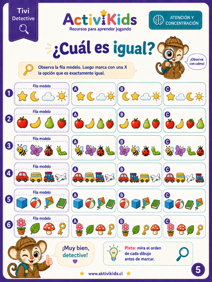 Cuadernillo de Atención – ActiviKids